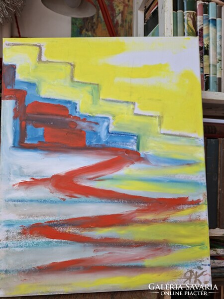JÁK PÉTER 2026 o/v 40X 50cm ” RAKPART”